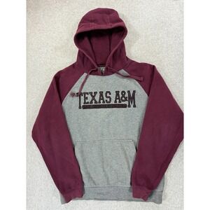 Texas A&M Aggies Stitched Logo Campus Hoodie Sweatshirt (Men's Large) Gray